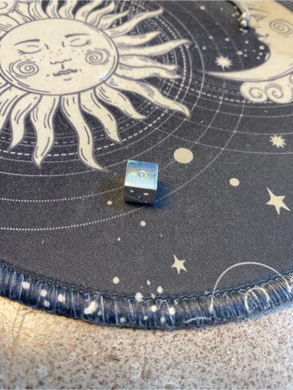 Sterling Silver Pandora Dice Charm Bead